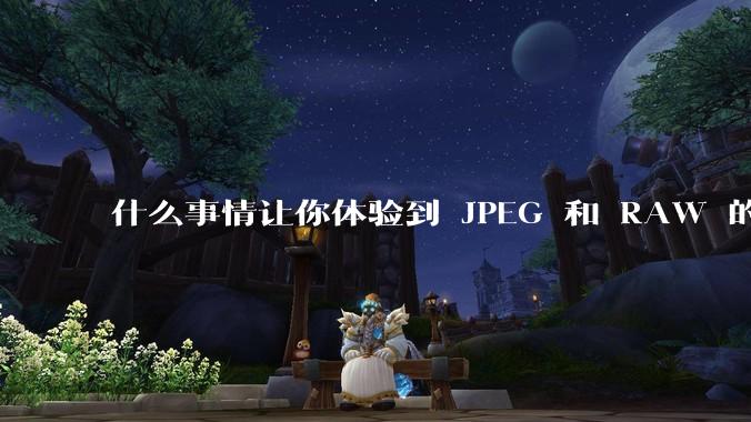 什么事情让你体验到 JPEG 和 RAW 的差别？