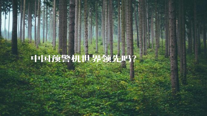 中国预警机世界领先吗？