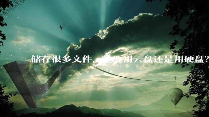 储存很多文件，是要用云盘还是用硬盘？