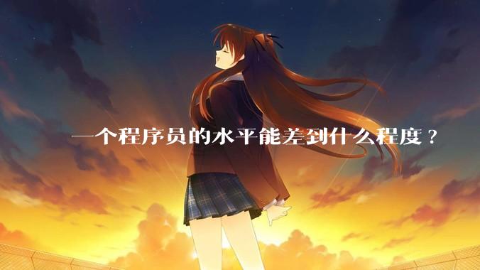 一个程序员的水平能差到什么程度?